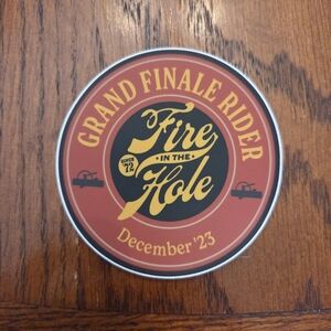 Fire in the Hole Coaster - Red and Black